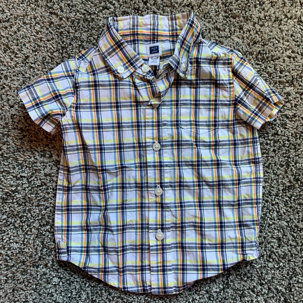 Janie and Jack 6-12 months button up shirt
